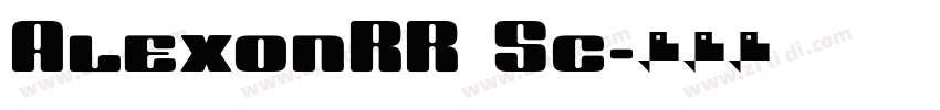 AlexonRR Sc字体转换